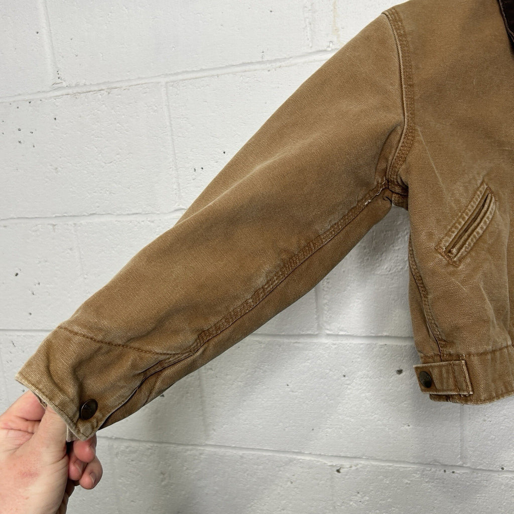 Y2K Carhartt Sherpa-Lined Detroit Jacket “Brown” YYJ97 BRN Youth Medium