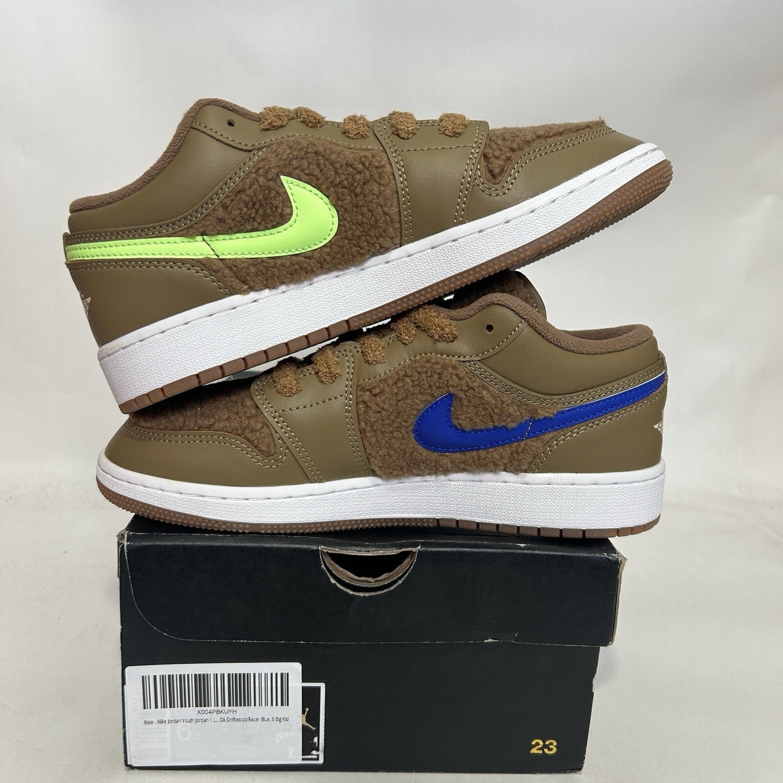 Nike Air Jordan 1 Low Utility GS “Teddy Bear” 2021  DO2233-264 6Y/Women’s 7.5