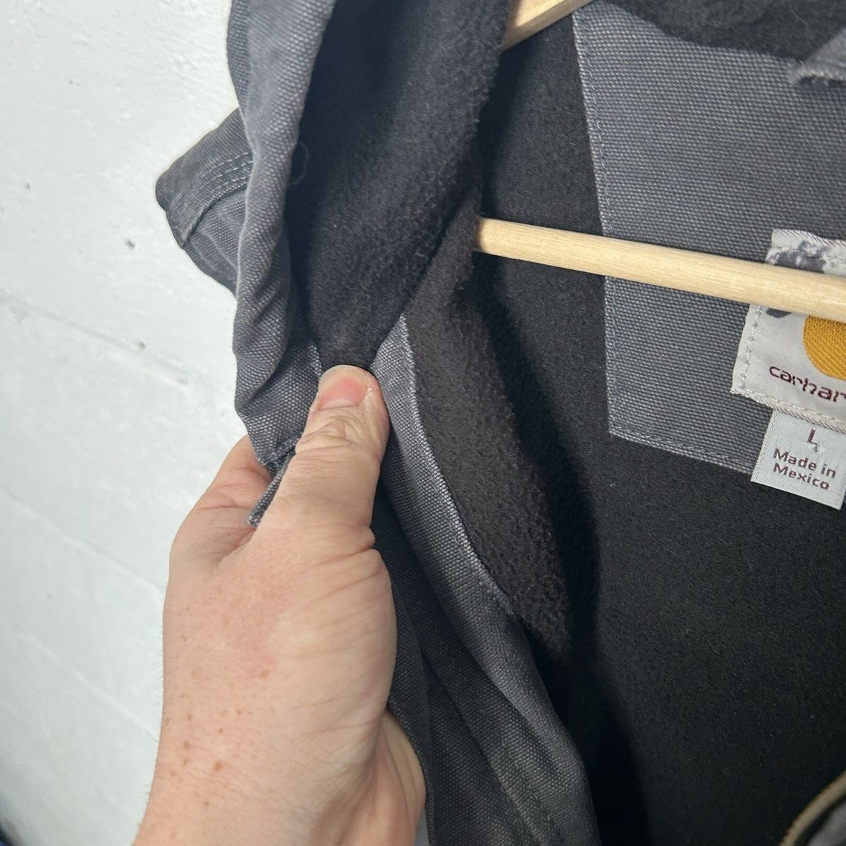Carhartt Fleece-Lined Knoxville Hooded Vest “Shadow Grey”