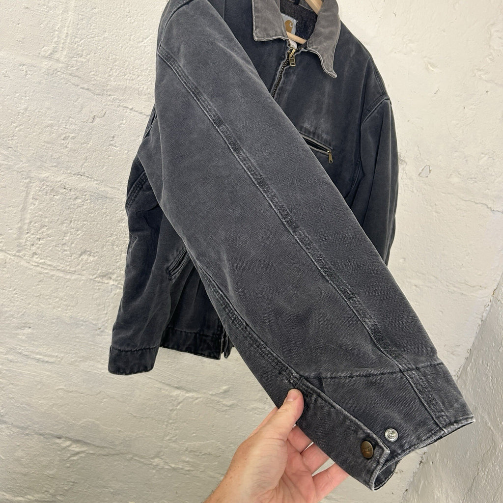 Vintage Carhartt Blanket-Lined Detroit Jacket “Petrol Grey” J97 PTL Men’s XL