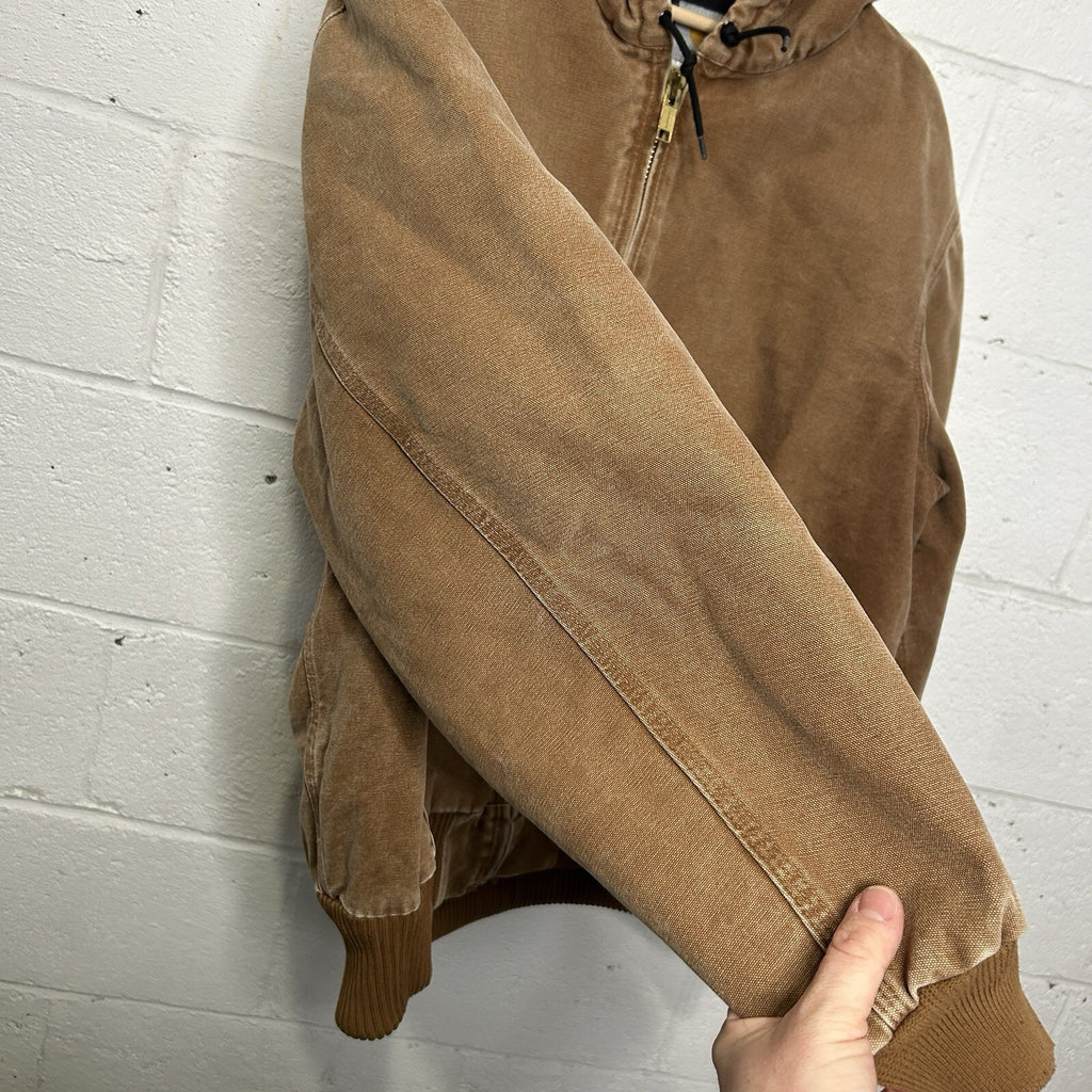 Carhartt Hooded Quilt-Lined Active Jacket “Brown” J130-211 Men’s X-Large