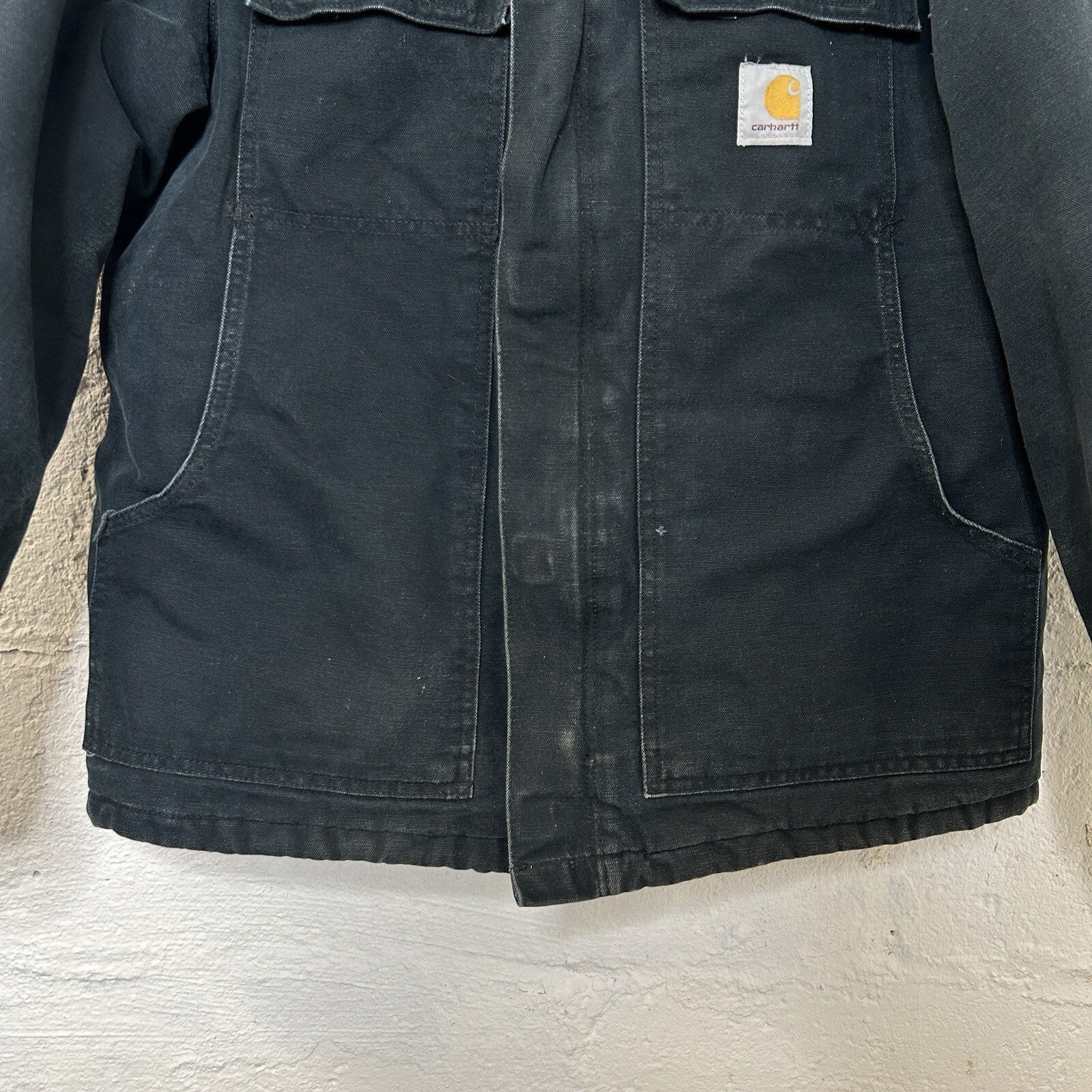 Vintage Carhartt Quilted Artic Jacket “Black” C03 BLK Men’s 42/Large Worn