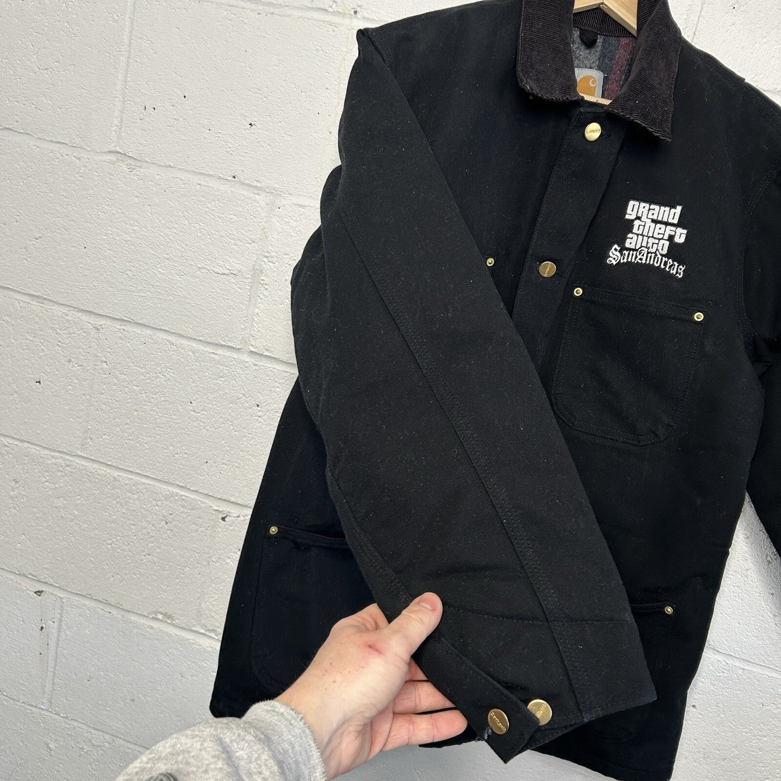 Vintage Carhartt X Rockstar Games GTA San Andreas Chore Coat “Black” C01 BLK
