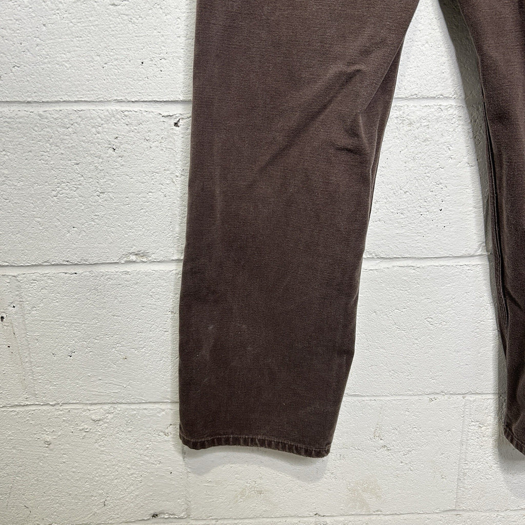 Vintage Carhartt DoubleKnee Dungaree Pants “Dark Brown”