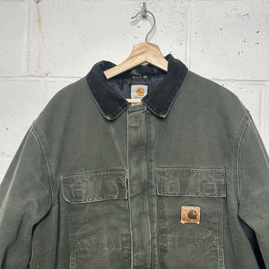 Vintage Carhartt Quilted Arctic Jacket “Moss Green” C26 Men’s Large