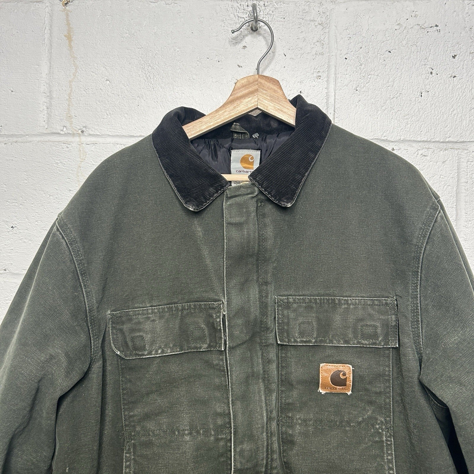Vintage Carhartt Quilted Arctic Jacket “Moss Green” C26 Men’s Large