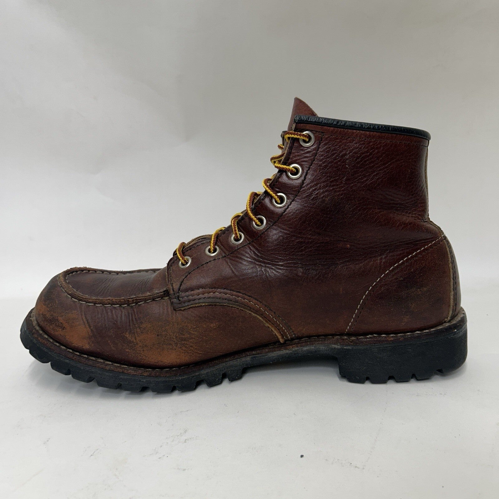 Red Wing Roughneck 6-inch Moc Work Boots “Dark Brown” 8146 Men’s 12D Worn