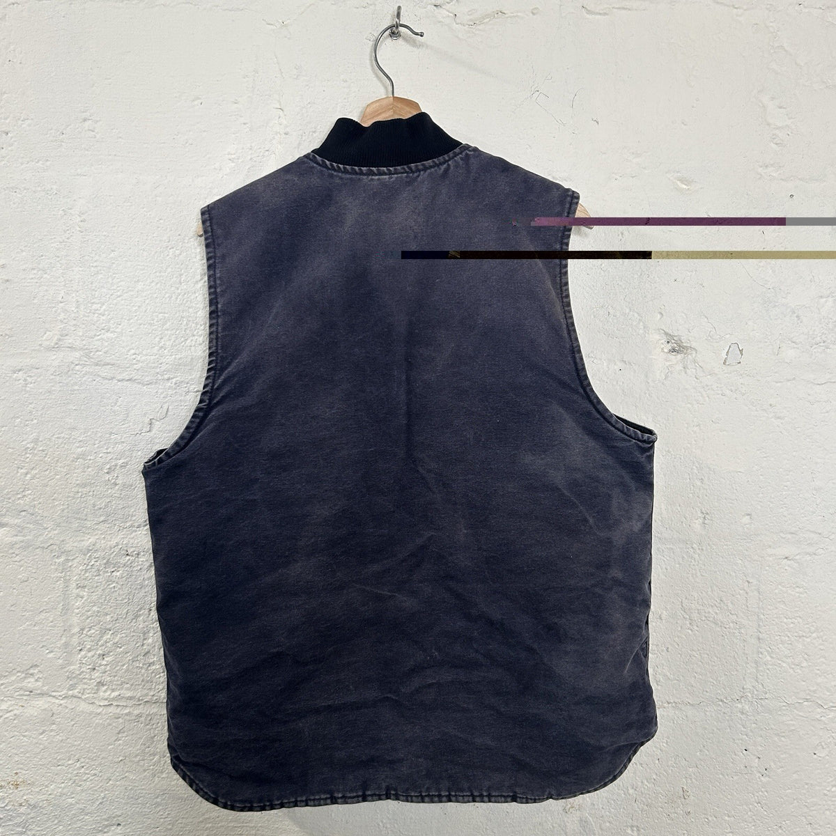 Vintage Faded Carhartt Quilted Artic Vest “Midnight Blue” V02 MDT Men’s Large