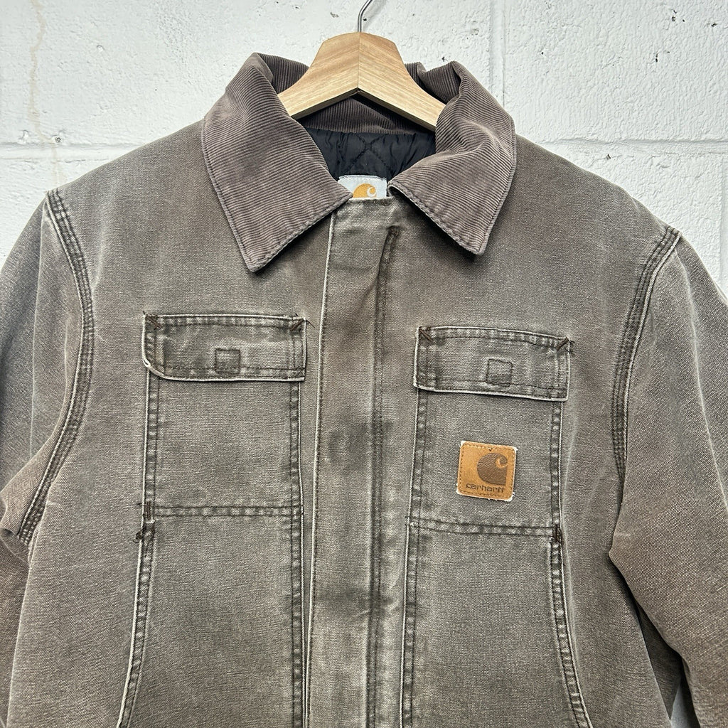 Vintage Faded Carhartt Quilted Artic Jacket “Chestnut” C26 CHT Men’s Medium