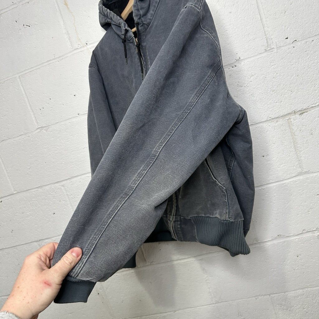 Y2K Carhartt Quilted Sandstone Active Jacket “Storm Blue” J130 STM Men’s Large