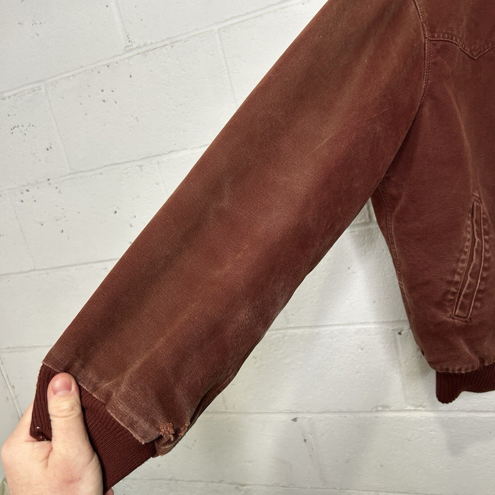 Vintage Carhartt Quilted Santa Fe Jacket “Clay Red” J14 CLY Men’s Medium