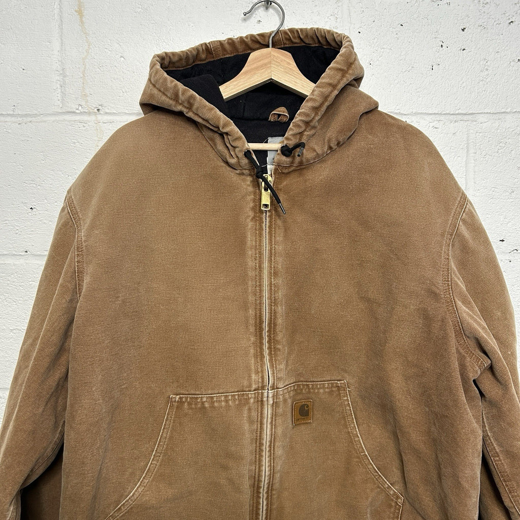 Carhartt Hooded Quilt-Lined Active Jacket “Brown” J130-211 Men’s X-Large