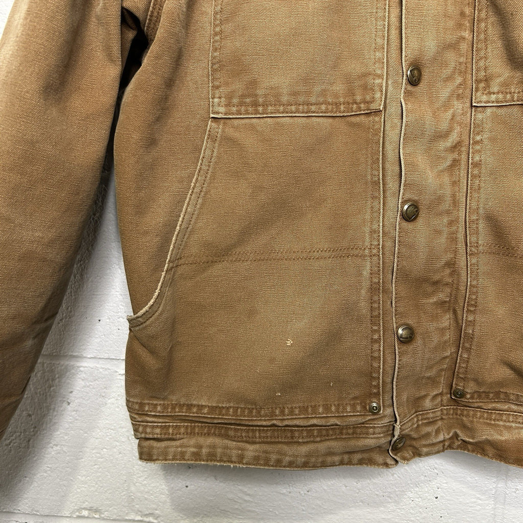 Carhartt Berwick Fleece-Lined Canvas Jacket “Brown” 101230-211 Men’s Large