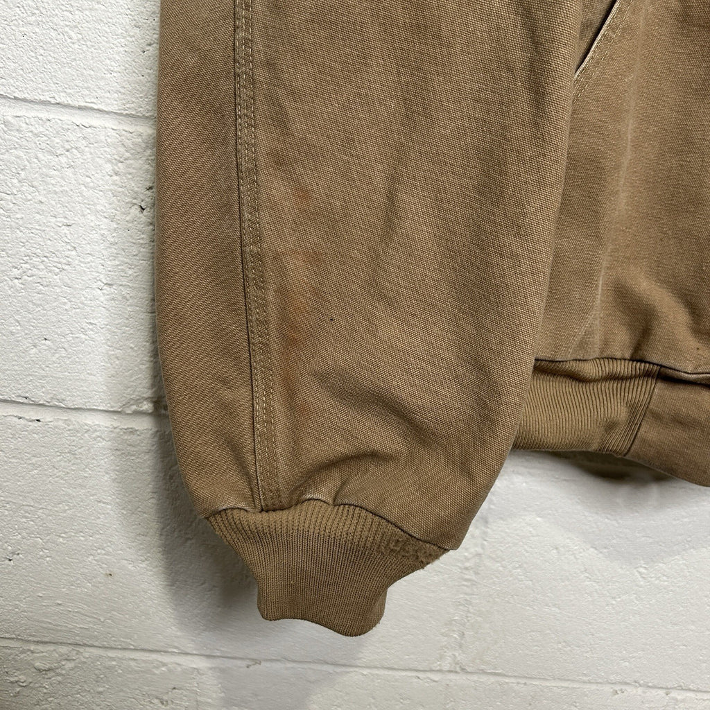 Vintage Carhartt Thermal-Lined Hooded Active Jacket “Saddle” J25 SDL Men’s XL