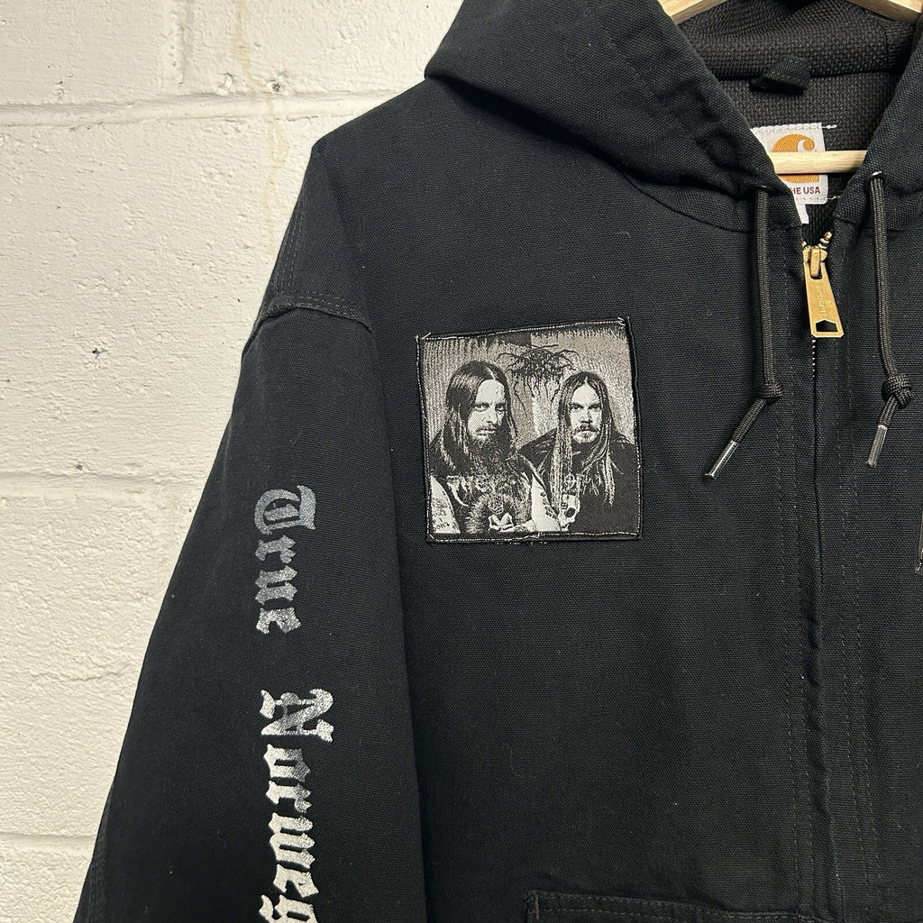 Y2K Carhartt Thermal-Lined Hooded Active Jacket “Black” J131 BLK Dark Throne