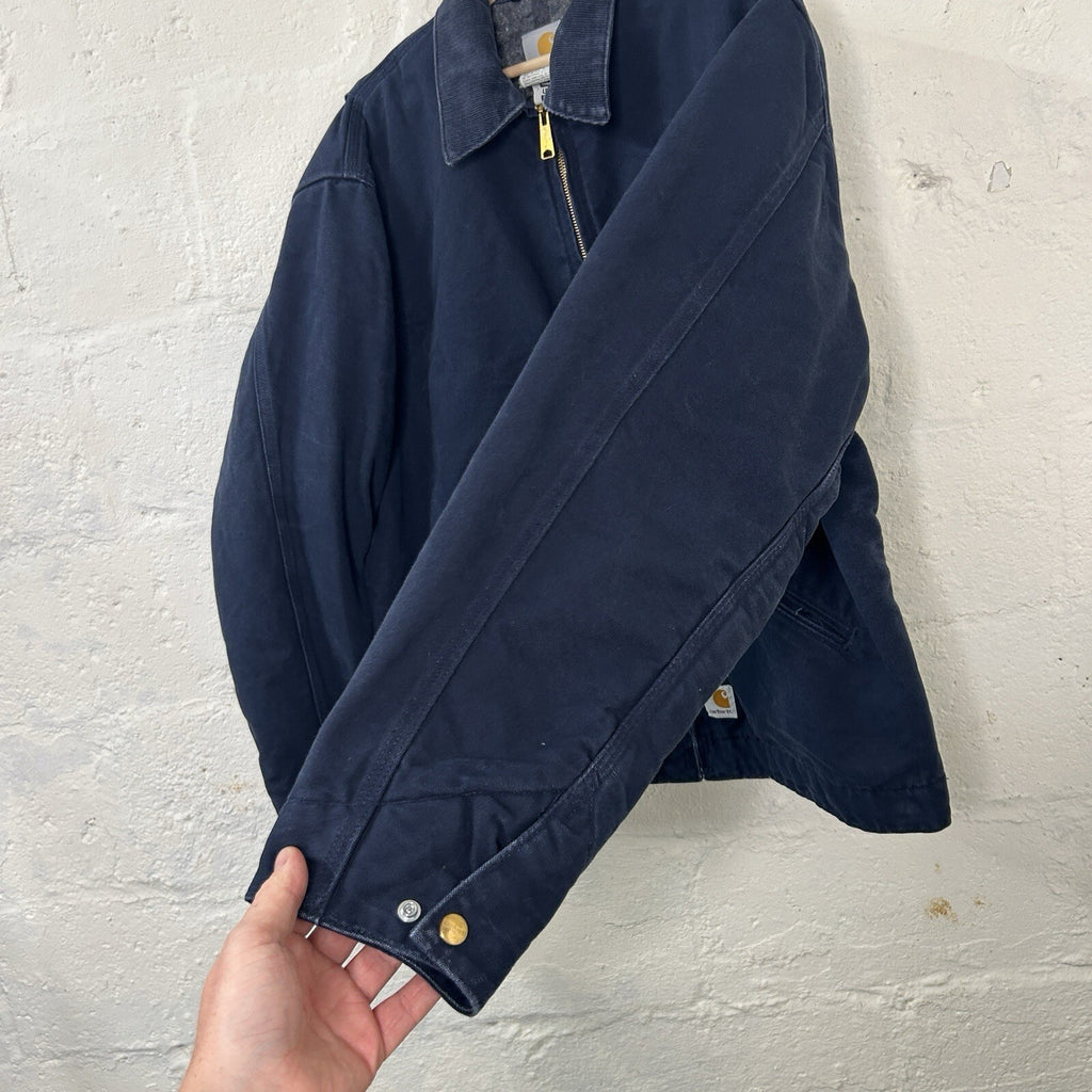 Y2K Carhartt Blanketed Detroit Jacket Budweiser “Dark Navy” J209 DNY Men’s XL