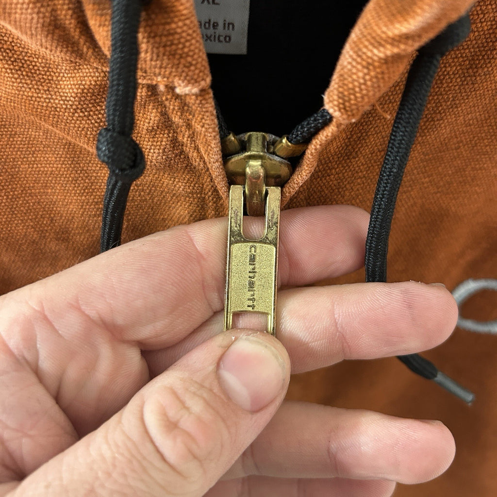 Carhartt Quilted Hooded Active Jacket “Blackened Orange” J130 806 Men’s X-Large