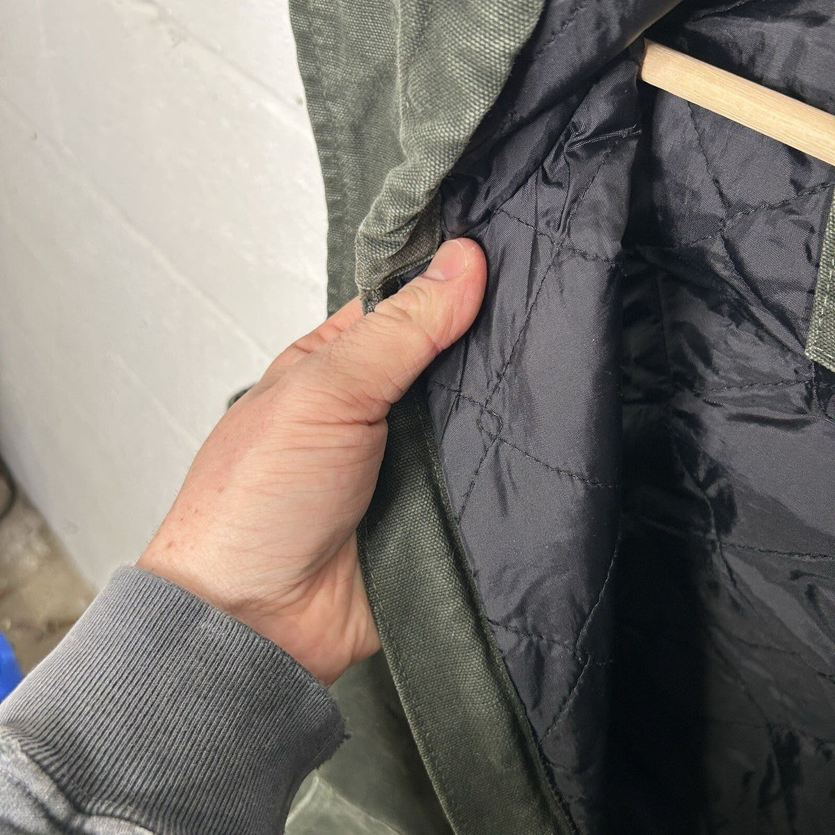 Carhartt Hooded Quilted Canvas Vest “Moss Green” 100121