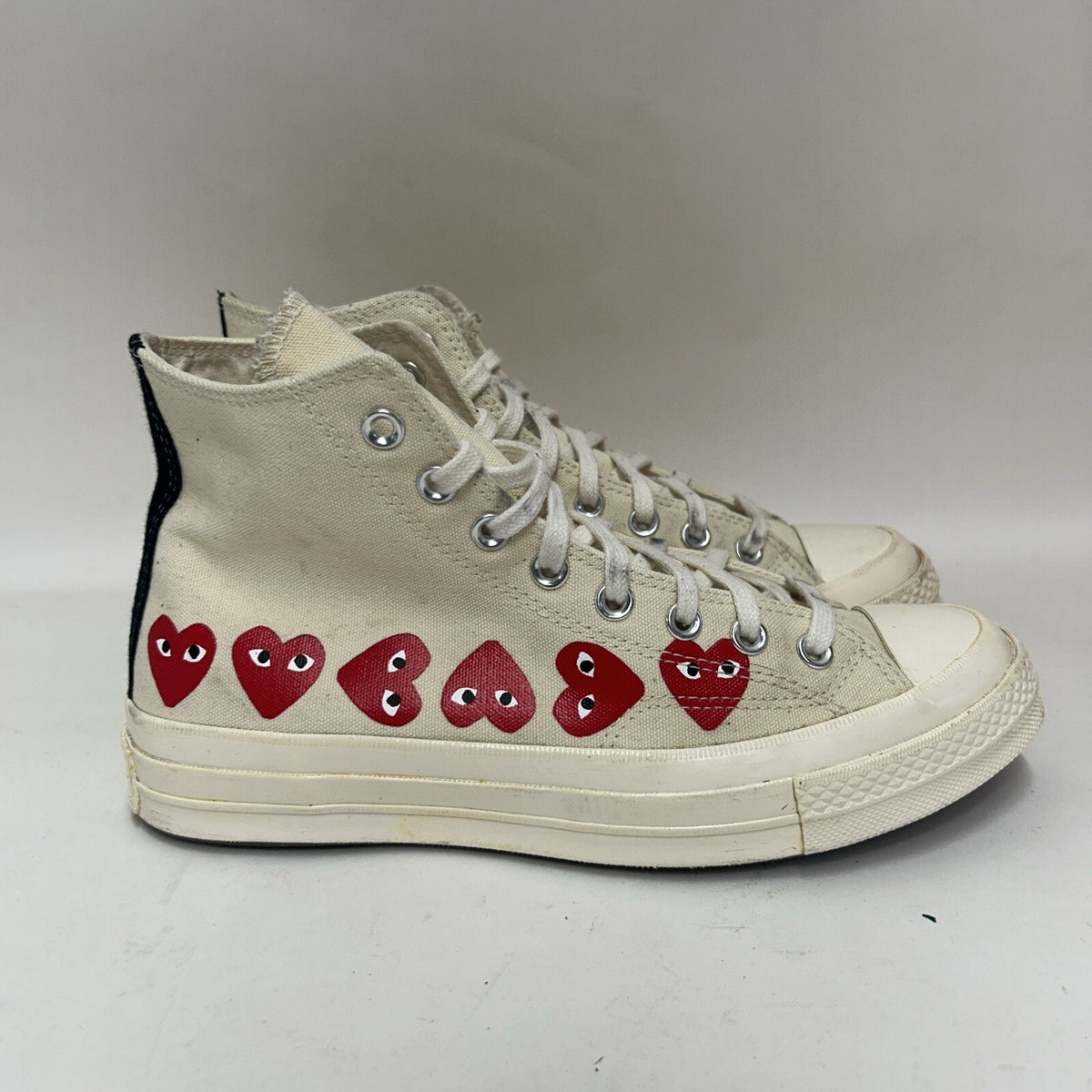 Converse Chuck Taylor X Comme des Garcons PLAY “Multi-Heart Off-White” Men’s 8