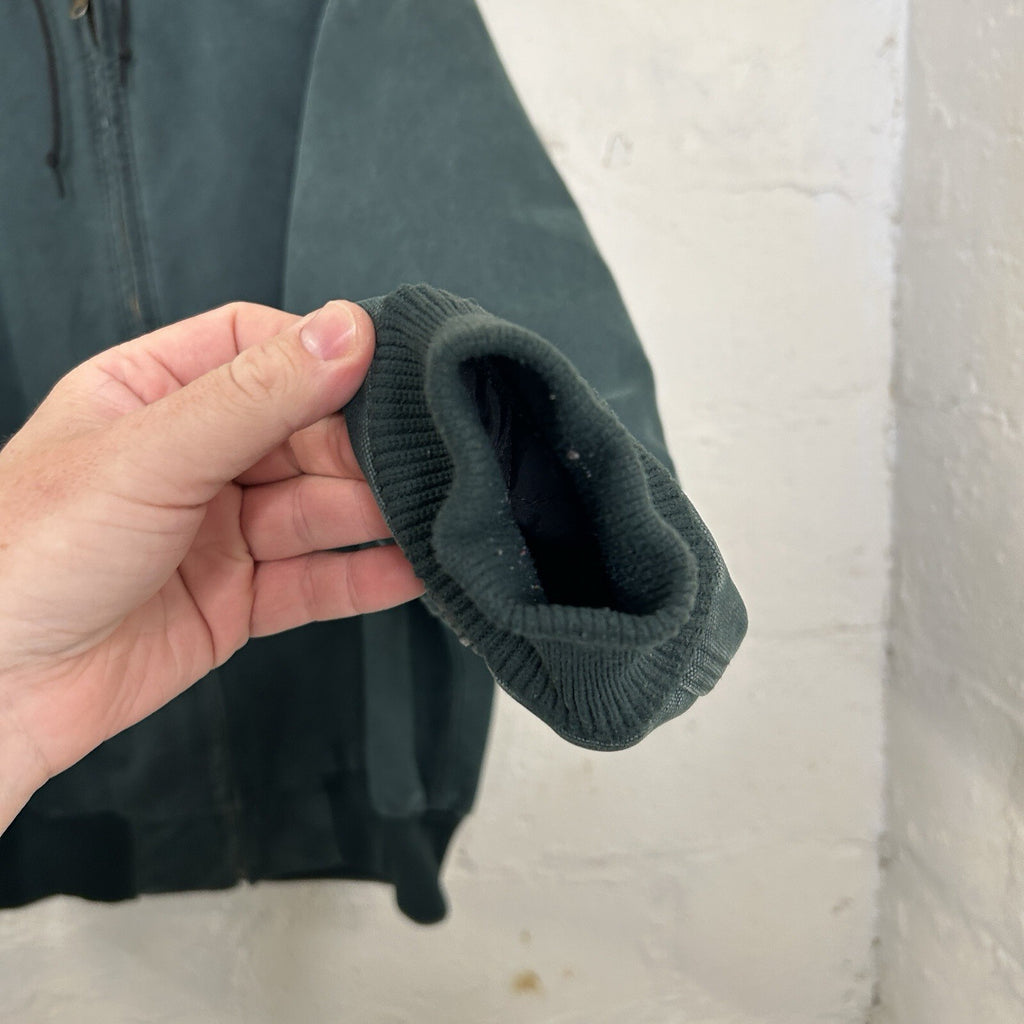 Vintage Carhartt Quilted Hooded Active Jacket “Hunter Green” J06 HTG Men’s XL