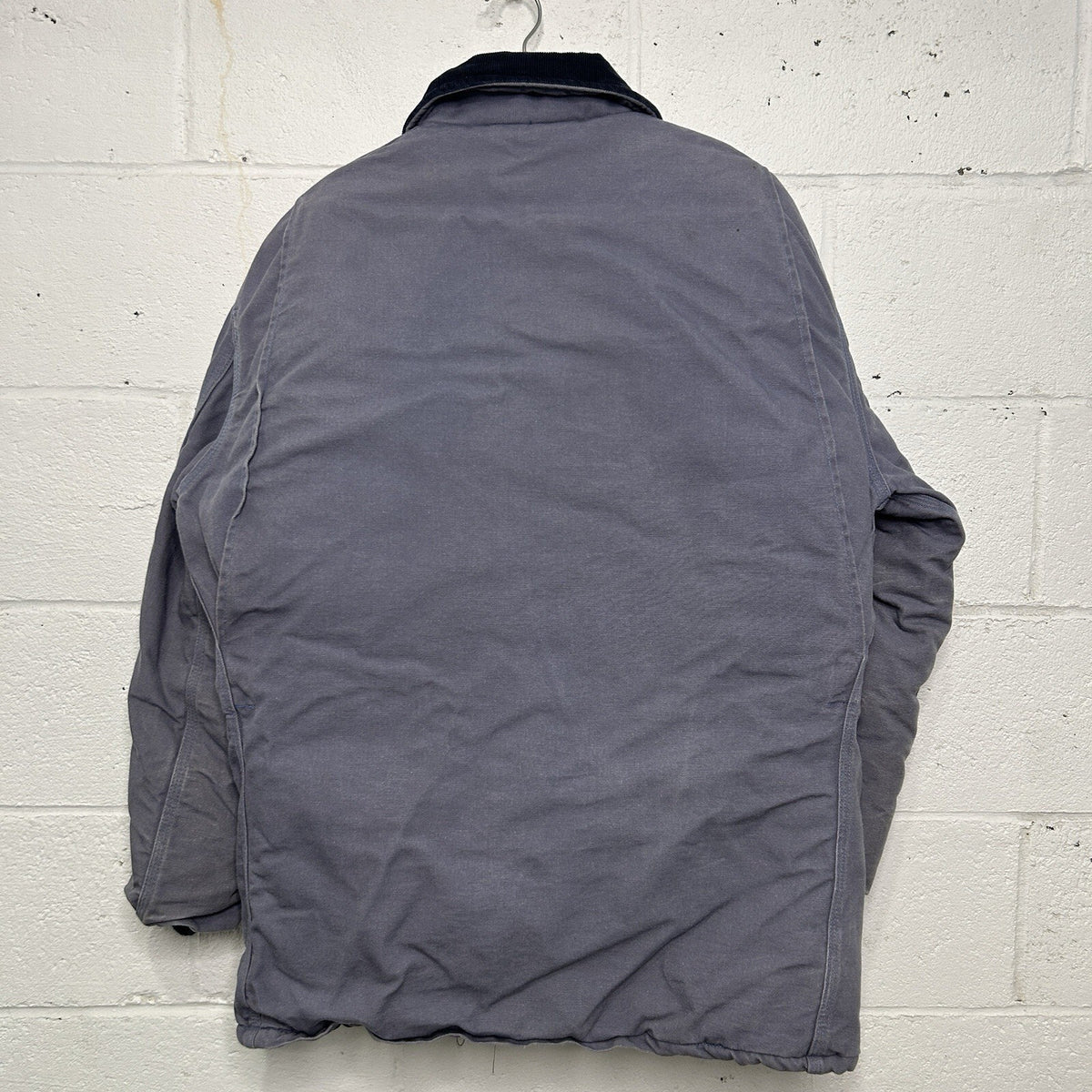 Vintage 80s Carhartt Heavy Quilted Western Coat “Steel Blue” CQ288 Men’s Large
