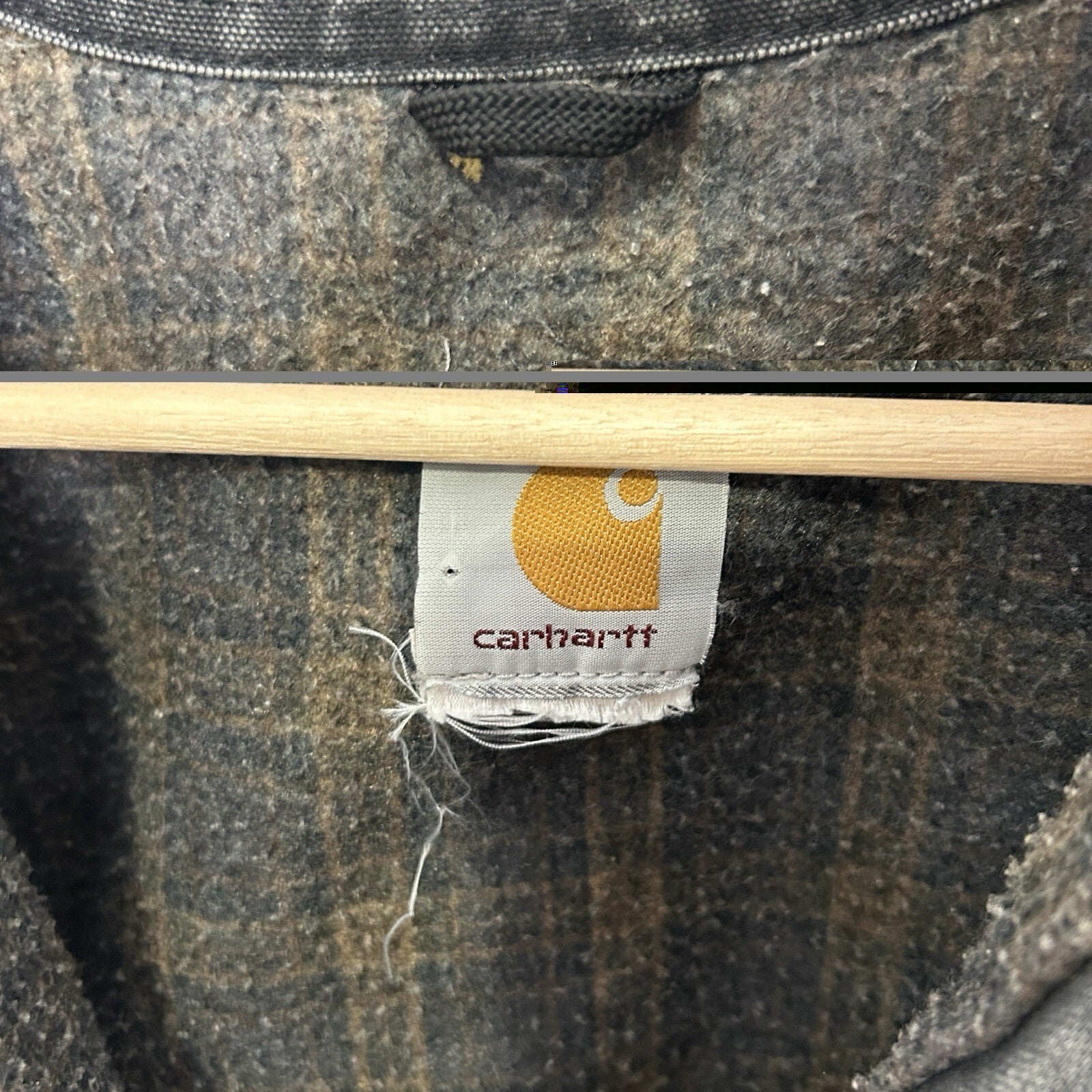 Vintage Carhartt Blanket-Lined Detroit Jacket “Gravel/Grey” J97 GVL Men’s 2XL