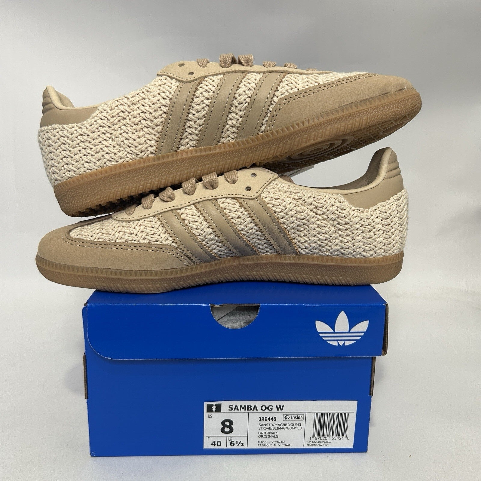 adidas Womens Samba OG Knit Pack - “Sand Strata” JR9446 Women’s 8 New