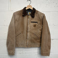 Y2K Carhartt Sherpa-Lined Detroit Jacket “Brown” YYJ97 BRN Youth L/Women’s XS