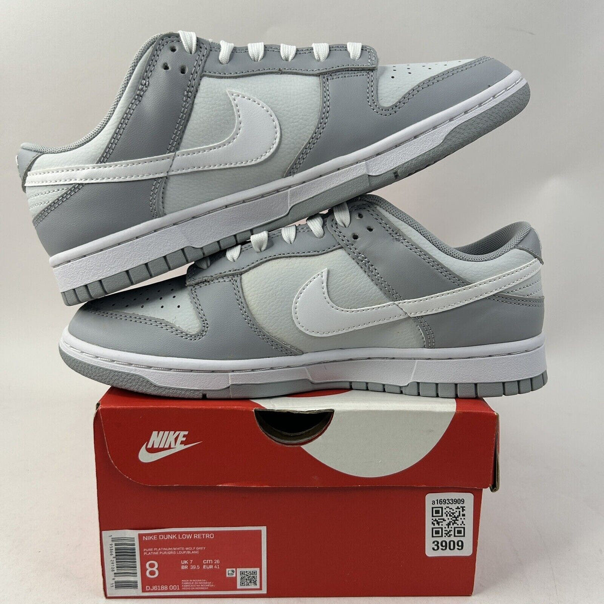 Nike Shoes Dunk Low Retro “Pure Platinum Wolf Gray” 2024