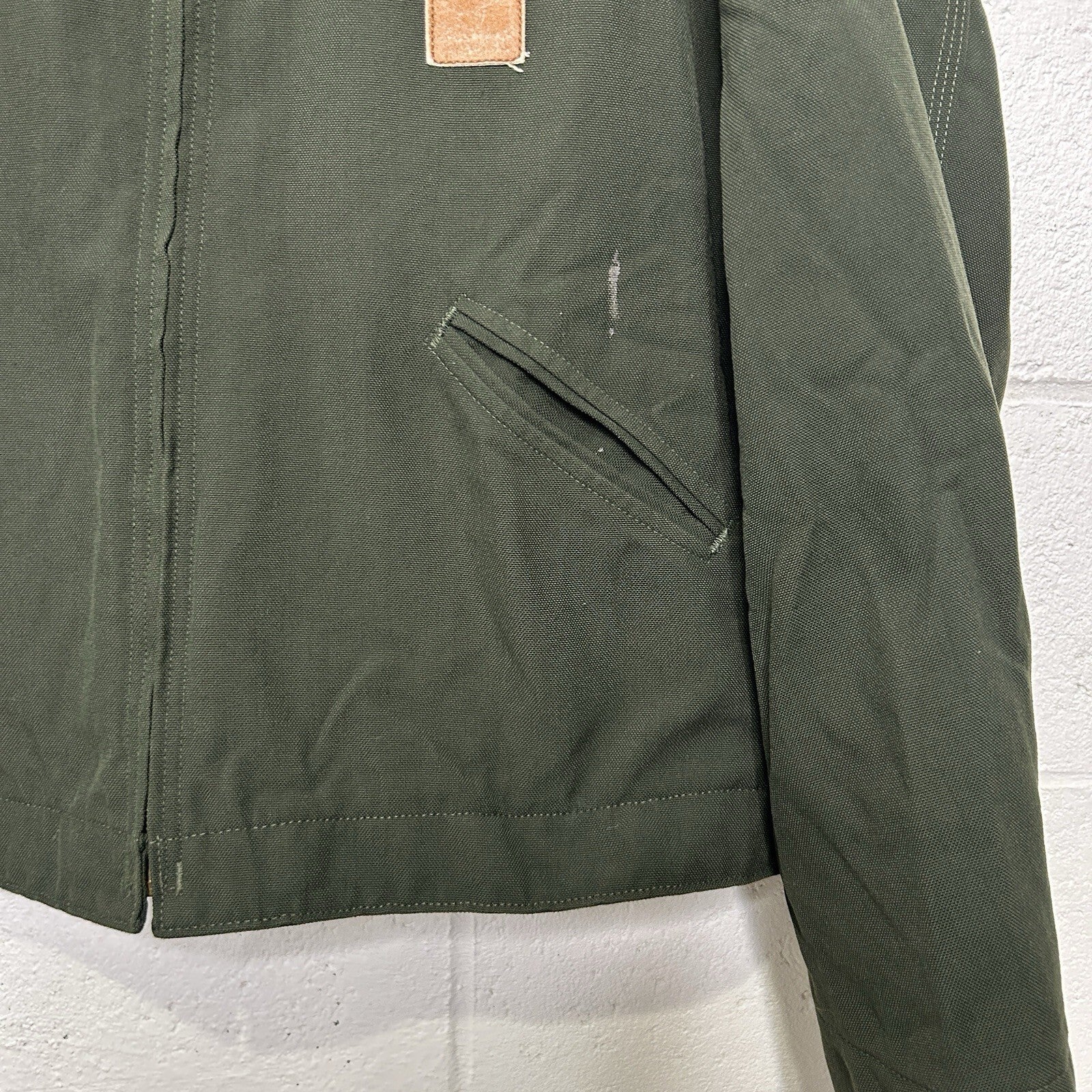 Vintage Carhartt Blanket-Lined Detroit Jacket “Olive Green” J129 OLV Men’s XL