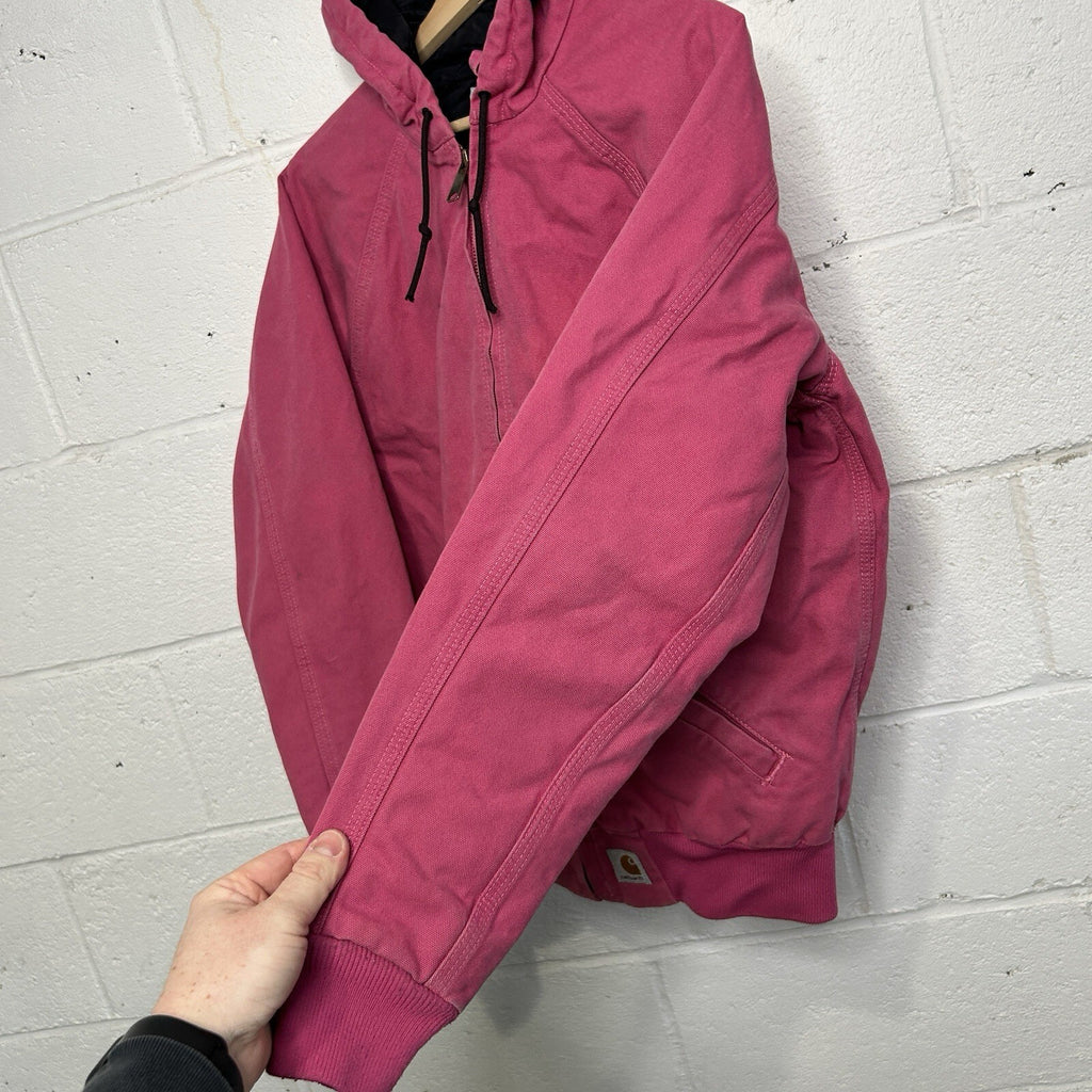 Y2K Carhartt Quilted Hooded Active Jacket “Tulip Pink” 100461-677 Women’s Small