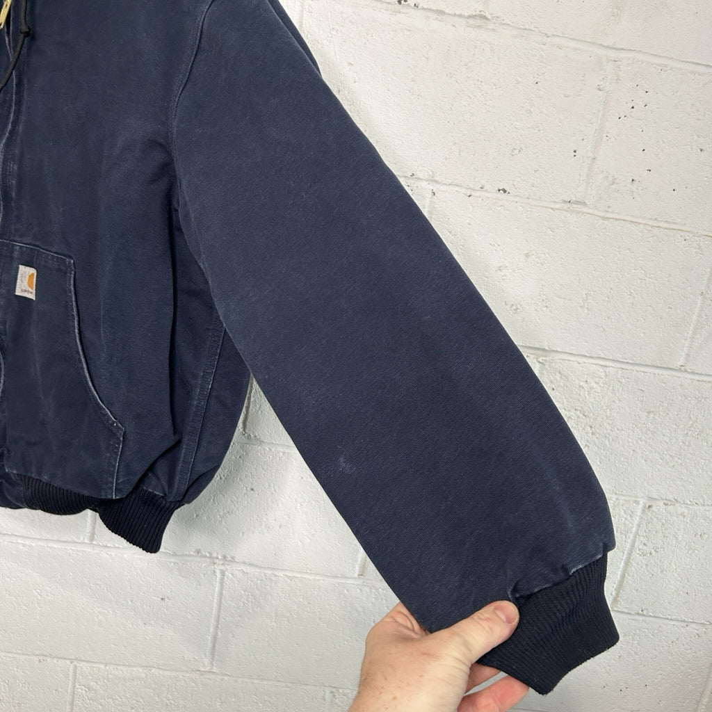 Carhartt Quilted Hooded Active Jacket “Dark Navy” J140 DNY Men’s Large