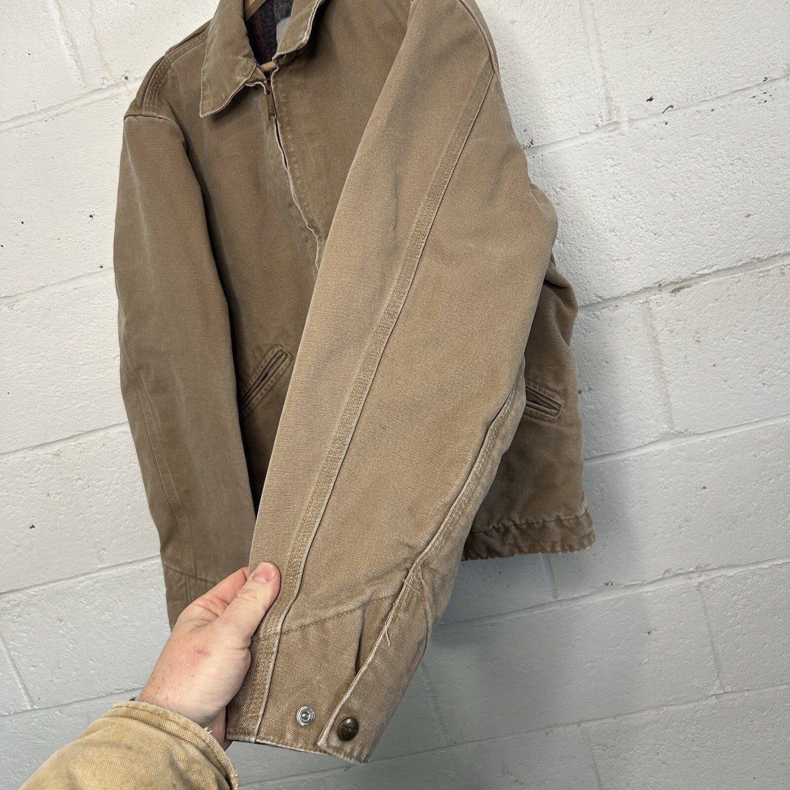 Vintage Carhartt Blanket-Lined Detroit Jacket “Saddle” J146 SDL Men’s Medium