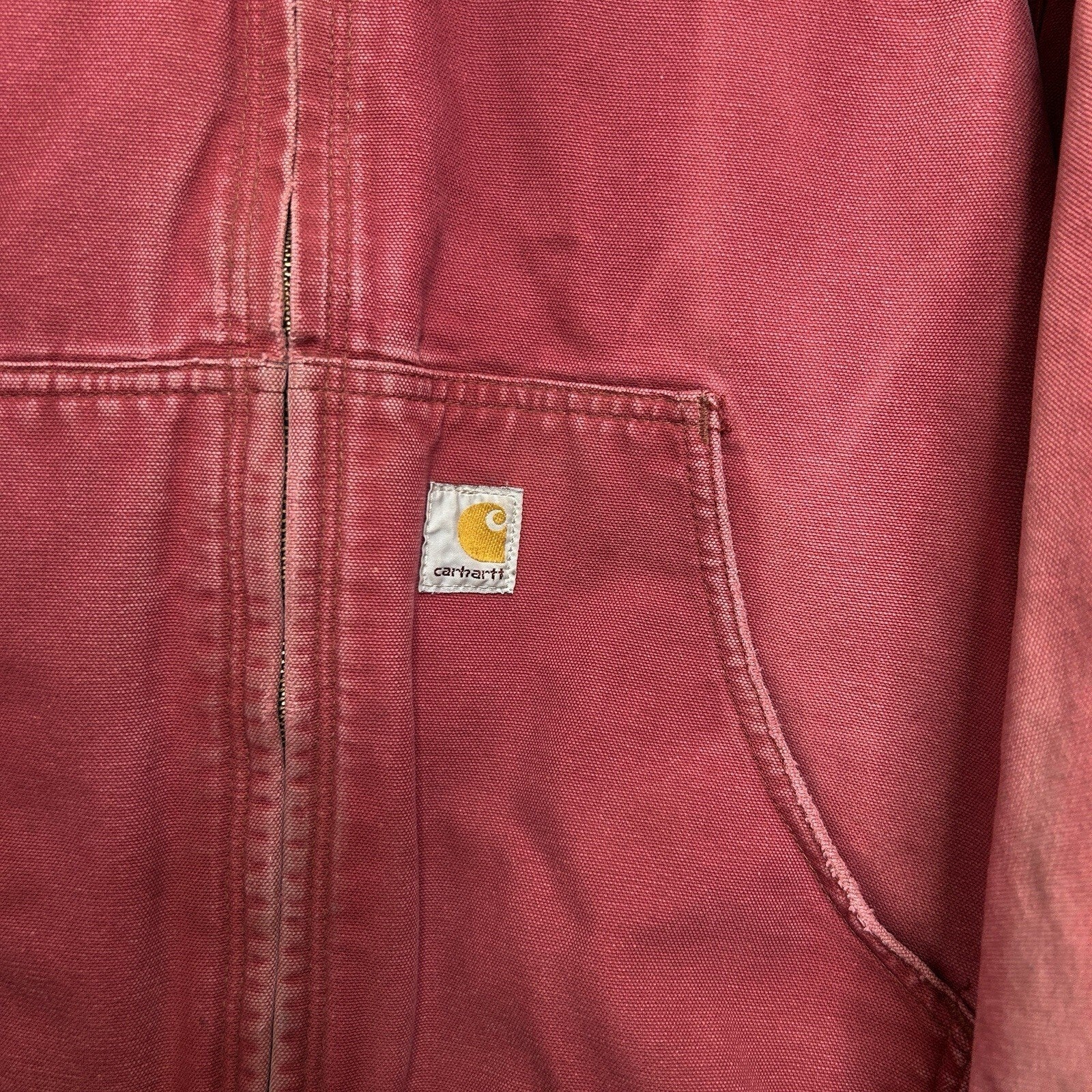 Vintage Carhartt Fleece-Lined Active Jacket “Dark Red” J158 DKR